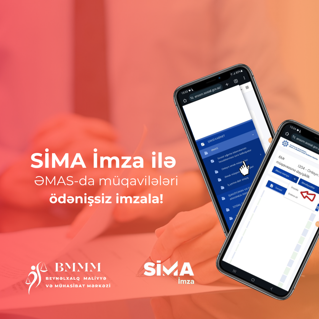 SİMA İmza ilə ƏMAS-da müqavilələri ödənişsiz imzala!